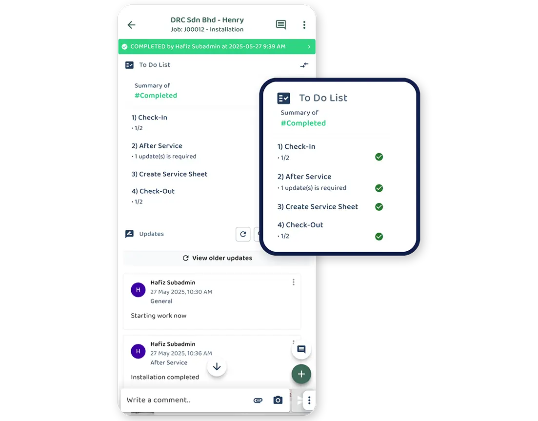 Step 4 Customer details updated